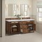 James Martin Vanities 72''Double Vanity, Mid-Century Walnut w/ 3 CM White Zeus Quartz Top 424-V72-WLT-3WZ - alternate 4